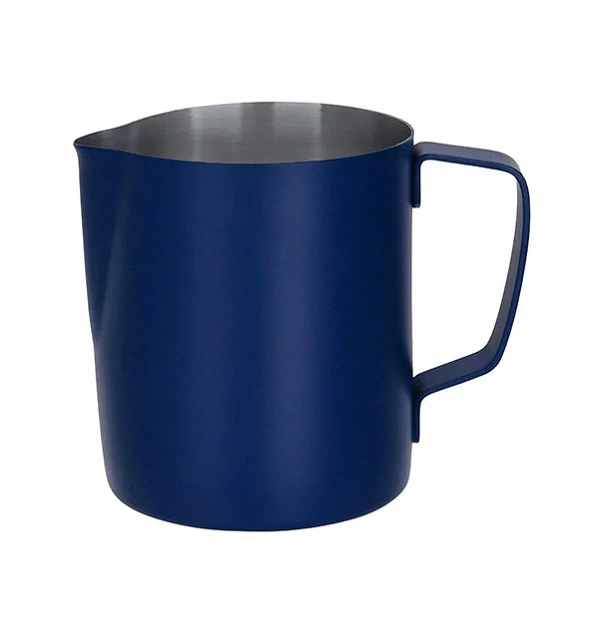 BREW MILK FROTHING JUG POWDER COAT BLUE S/ST 600ml 