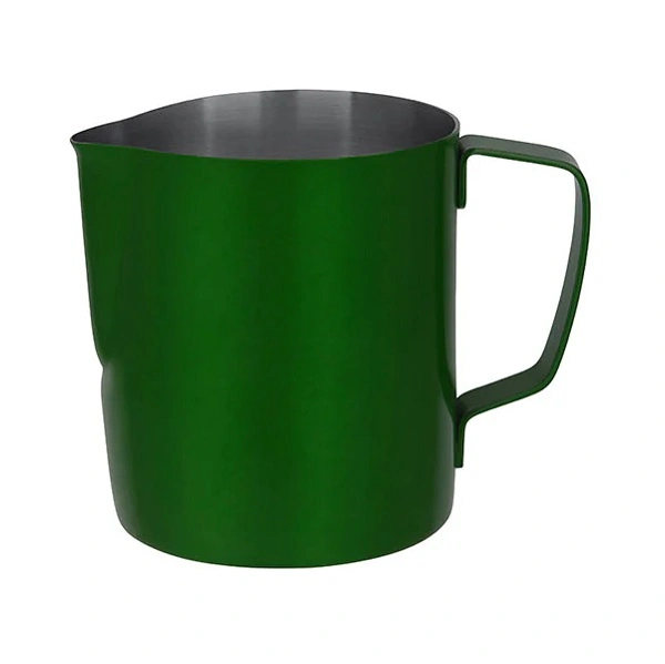 BREW MILK FROTHING JUG POWDER COAT GREEN S/ST 600ml 