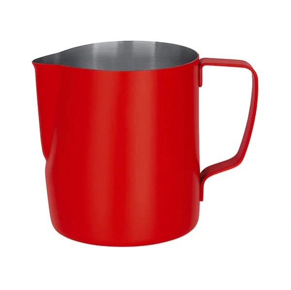 BREW MILK FROTHING JUG POWDER COAT RED S/ST 600ml 