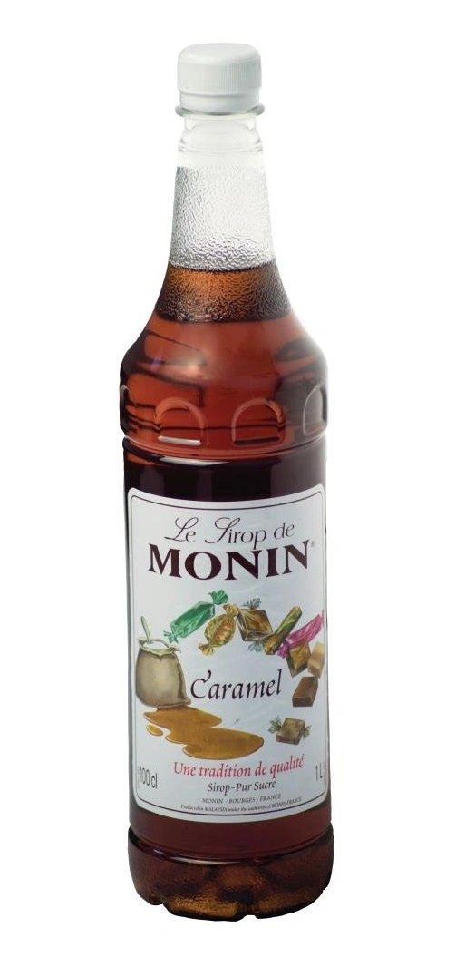 MONIN NON-ALCOHOLIC SYRUP, 1LTR P.E.T, CARAMEL