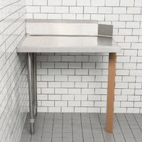 MODULAR S/ST OUTLET BENCH, RIGHT- HANDED