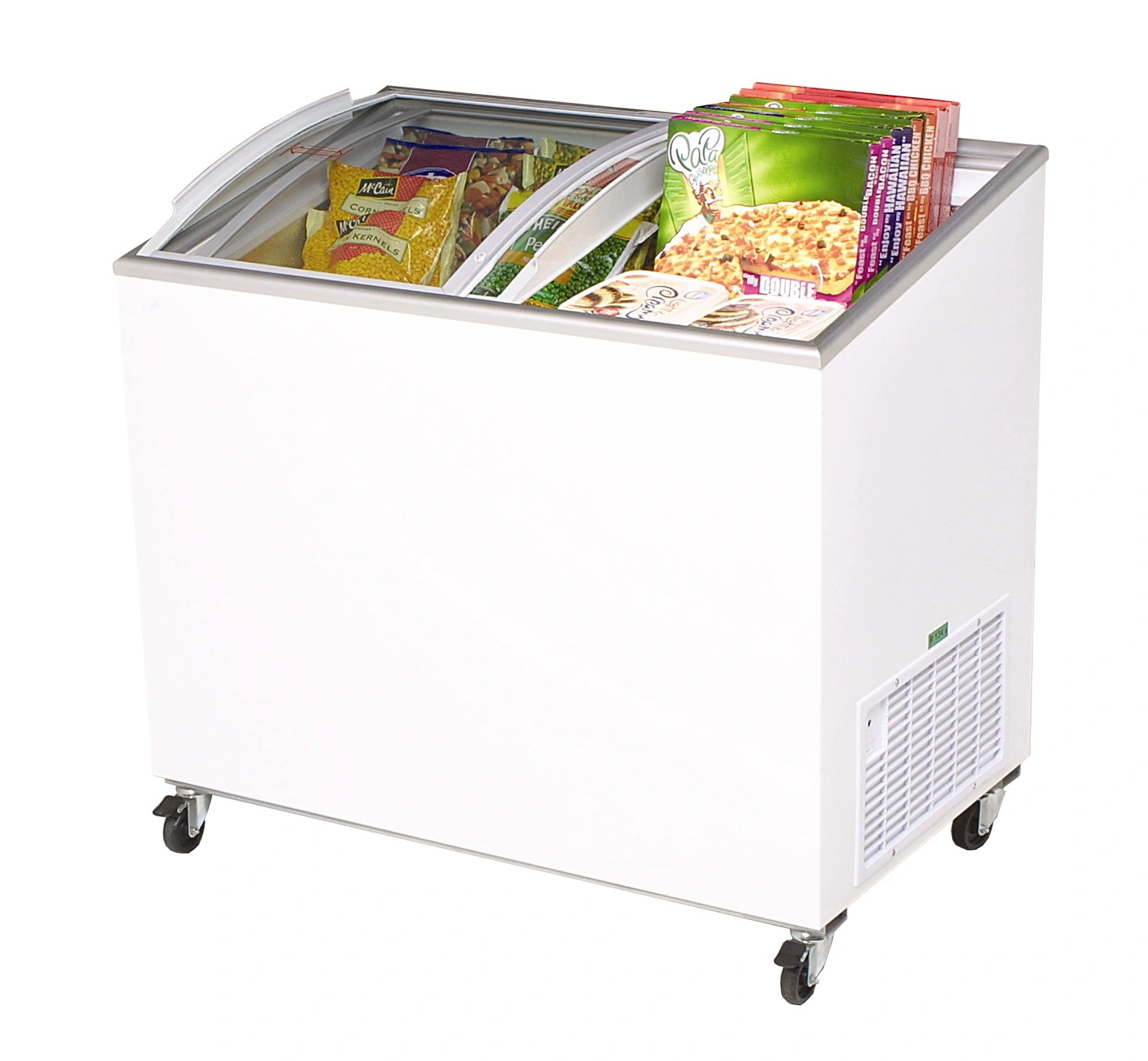BROMIC CHEST FREEZER W/ ANGLED GLASS TOP 264 LITRE