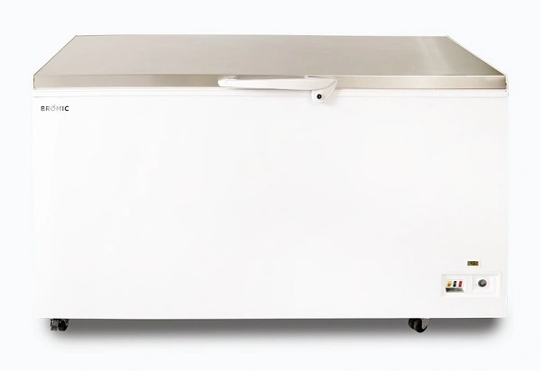 BROMIC S/ST FLAT TOP CHEST FREEZER 492 LITRE