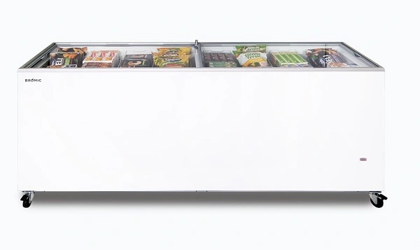 BROMIC FLAT GLASS TOP CHEST FREEZER 675 LITRE