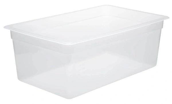 CHEF INOX GN CONTAINER POLYPROP CLEAR 1/1 SIZE 150mm