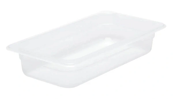 CHEF INOX GN CONTAINER POLYPROP CLEAR 1/3 SIZE 65mm