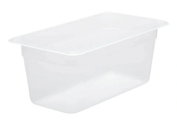 CHEF INOX GN CONTAINER POLYPROP CLEAR 1/3 SIZE 100mm