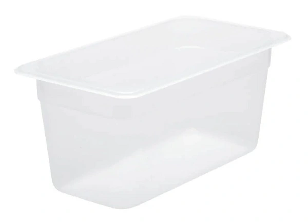 CHEF INOX GN CONTAINER POLYPROP CLEAR 1/3 SIZE 150mm
