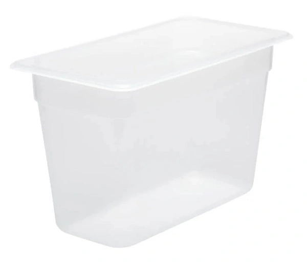 CHEF INOX GN CONTAINER POLYPROP CLEAR 1/3 SIZE 200mm