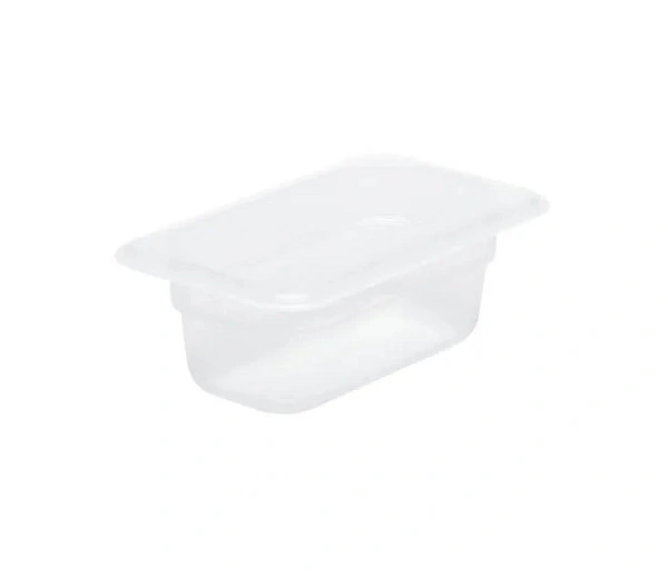 CHEF INOX GN CONTAINER POLYPROP CLEAR 1/9 SIZE 65mm