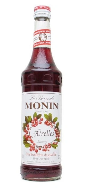 MONIN NON-ALCOHOLIC SYRUP, 700ml, CRANBERRY 