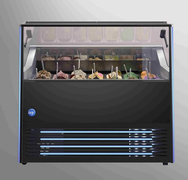 IARP DELIGHT 7 PRIME BLACK 7 SCOOP ICE CREAM CABINET