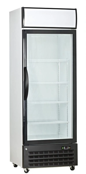 SALTAS UPRIGHT 1 DOOR GLASS DISPLAY FREEZER 315 LTR