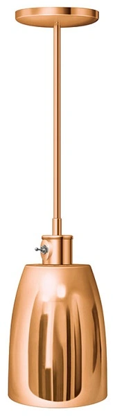 HATCO DECORATIVE HEAT LAMP, BRIGHT COPPER FINISH