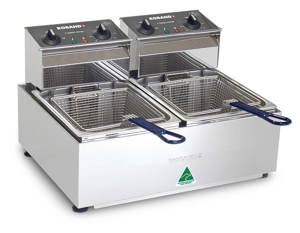 ROBAND DOUBLE PAN FRYER, 2 x 5 LTR PANS