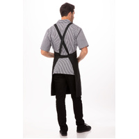 CHEF WORKS CROSS OVER BIB APRON BLACK