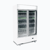 BROMIC 2 DOOR UPRIGHT DISPLAY FRIDGE WHITE 960LTR