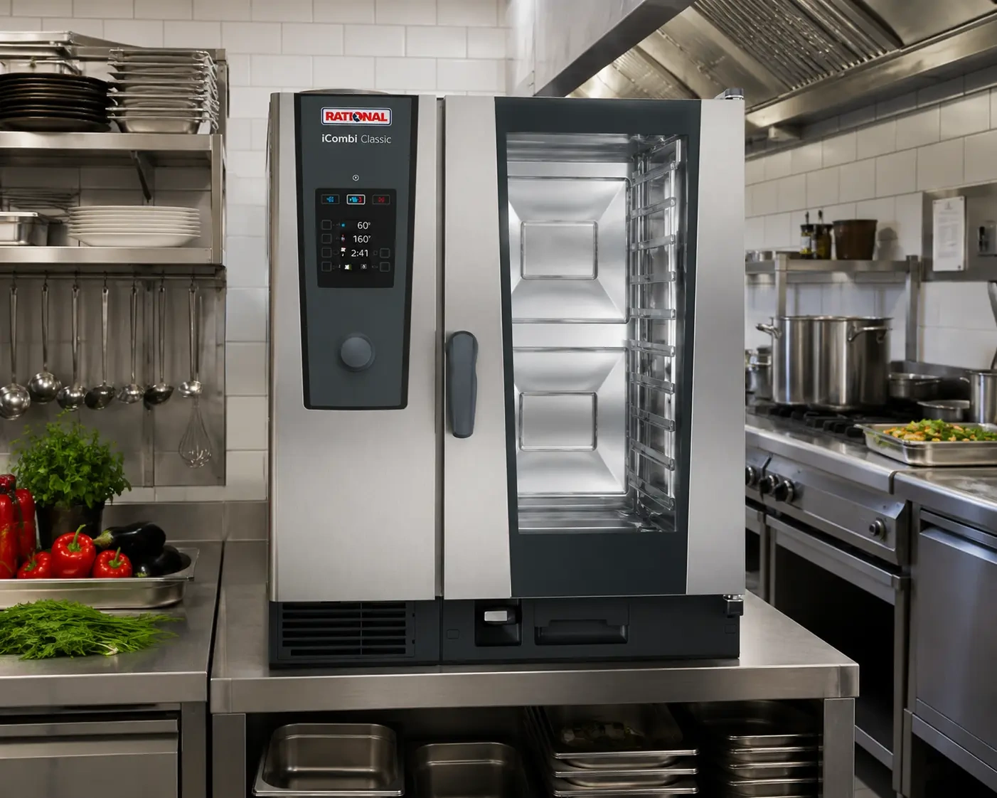 RATIONAL iCombi Classic 10 Tray Natural Gas Combi Oven ICC101G-NG