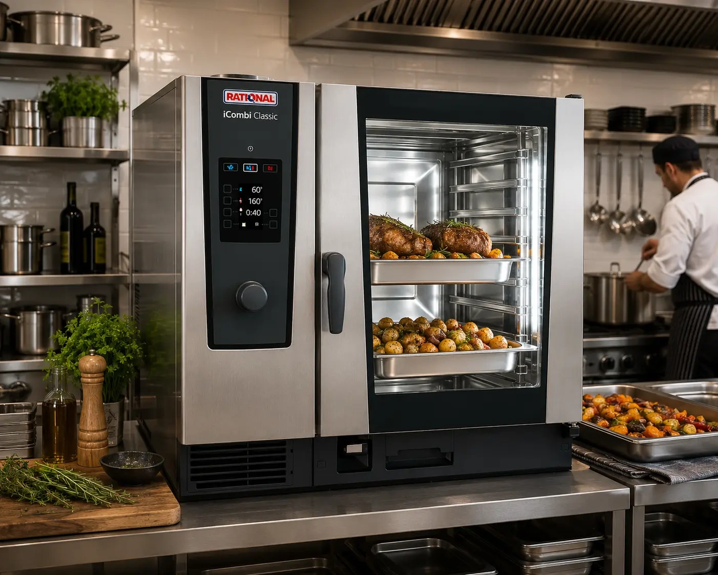 RATIONAL iCombi Classic 10 x 2/1 GN Natural Gas Combi Oven ICC102G-NG