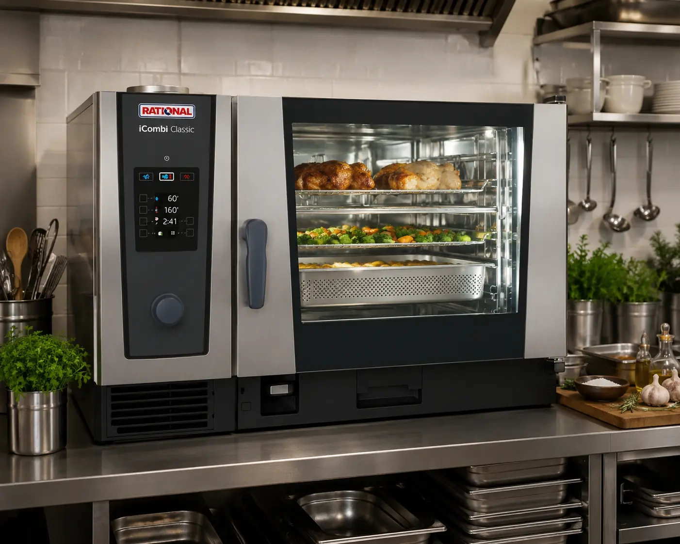 RATIONAL iCombi Classic 6 x 2/1 GN Natural Gas Combi Oven ICC62G-NG