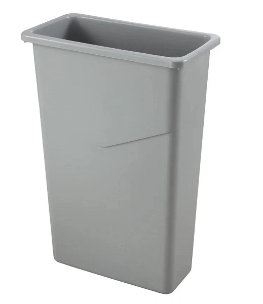 JIWINS RECTANGULAR SLIM BIN GREY 76 LITRE POLYETHYLENE