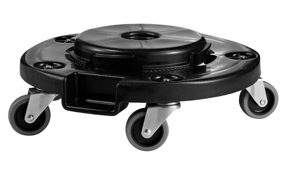 JIWINS ROUND DOLLY BLACK POLYETHYLENE