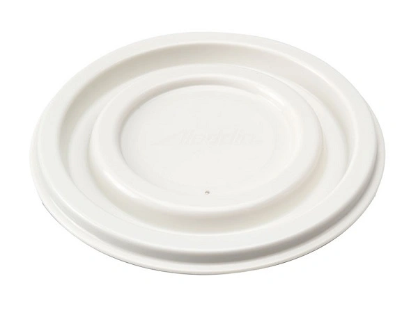 ALADDIN REUSABLE FLAT BOWL LID IVORY 100/PK