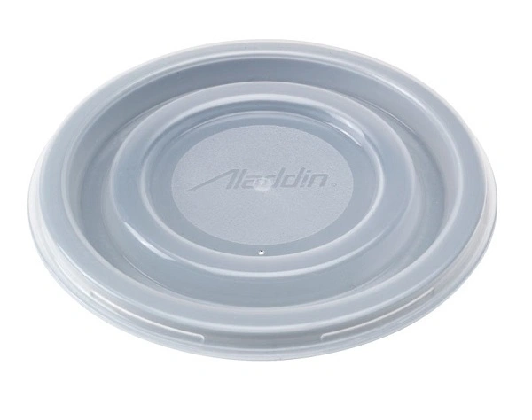 ALADDIN REUSABLE FLAT BOWL LID CLEAR 100/CTN