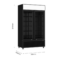THERMASTER DRINK FRIDGE 1000 LITRE 2 DOOR