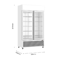 THERMASTER DRINK FRIDGE 1000 LITRE 2 DOOR