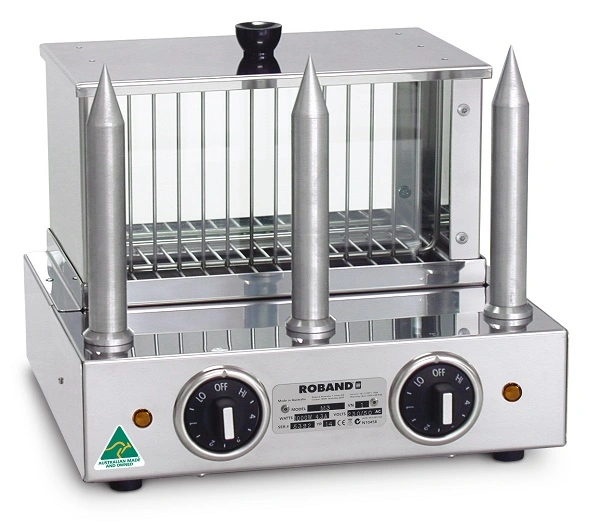 ROBAND HOT DOG & BUN WARMER, 3 x ALUMINIUM SPIKES