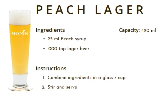 MONIN NON-ALCOHOLIC SYRUP, 700ml, PEACH