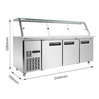 THERMATECH THREE DOOR PREPARATION UNIT WITH CANOPY