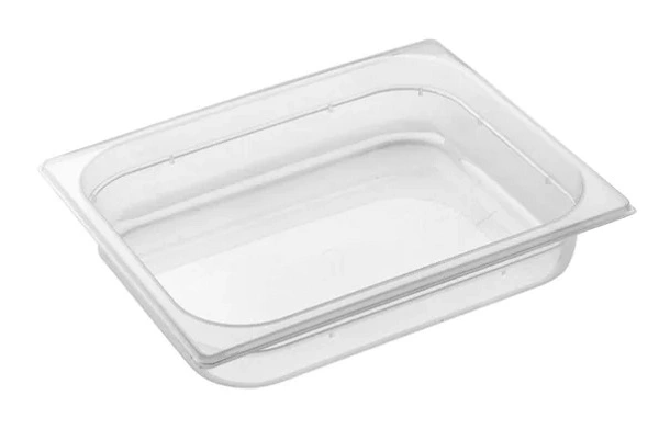 GASTRONORM PAN POLYPROPYLENE 1/2 SIZE 65mmD