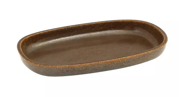 RAKSTONE EASE DEEP OVAL PLATE 280mm RUST  