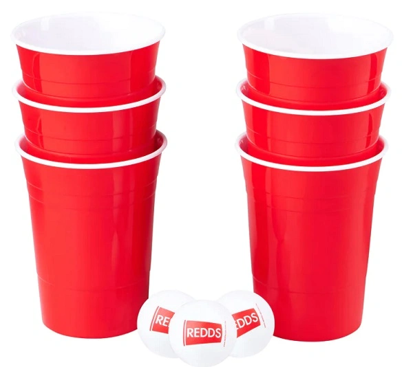 REDDS CUP PONG PACK WITH 3 PING PONG BALLS 425ml 