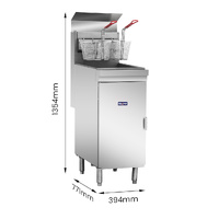 FRYMAX SUPER FAST LPG GAS TUBE FRYER 18LTR