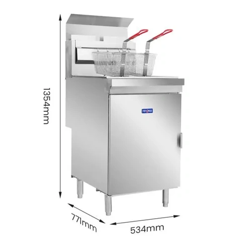 Frymax RC400TE Twin Pan 4 Burner Gas Fryer