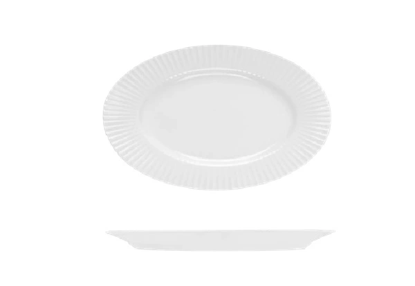 RAK METROPOLIS OVAL PLATE WIDE RIM 380mmL x 265mmW
