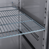 EXQUISITE 2 GLASS DOOR UNDERBENCH FRIDGE 260 LTR
