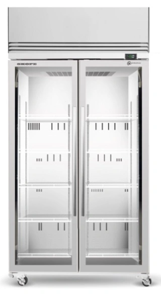 SKOPE 2 GLASS DOOR UPRIGHT DISPLAY FREEZER 980LTR