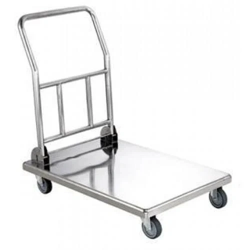 ANVIL S/ST PLATFORM TROLLEY W/FOLD DOWN HANDLE