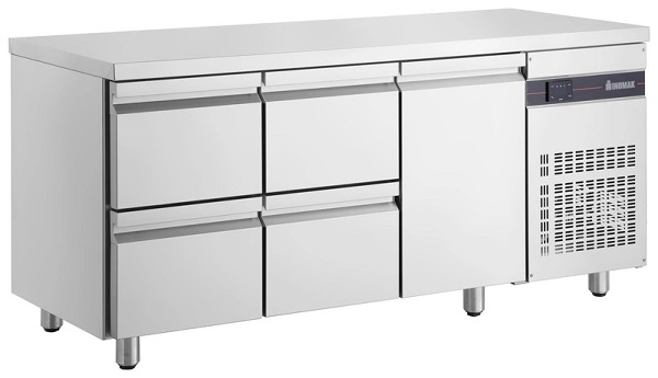 INOMAK UNDER BAR FRIDGE 1 DOOR + 4 DRAWERS