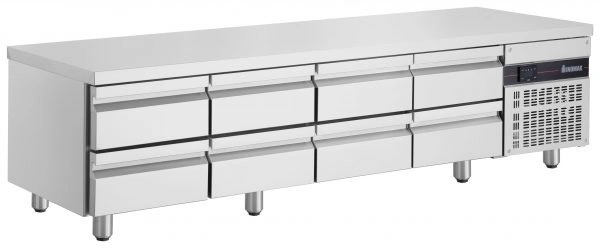 INOMAK 8 DRAW LOWBOY UNDERBENCH CHILLER 332 LTR
