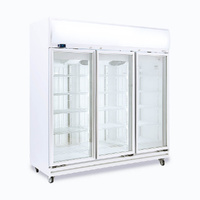BROMIC 3 FLAT GLASS DOOR DISPLAY FREEZER 1507 LITRE