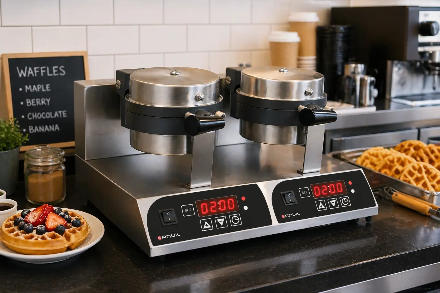 ANVIL BELGIAN WAFFLE BAKER - DOUBLE