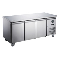 FED-X THREE DOOR S/S THREE DOOR U/B FRIDGE 330 LITRE