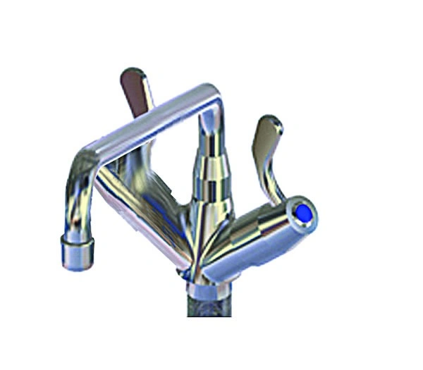 YELLOW DECK MOUNTED FAUCET 300mm SPOUT