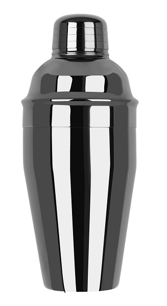 ZANZI CLASSIC CLUB COCKTAIL SHAKER 3PC GUN METAL