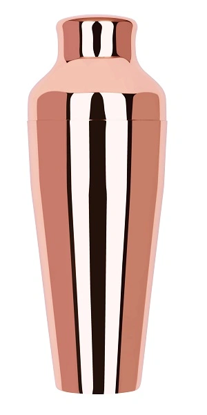 ZANZI PARISIAN COCKTAIL SHAKER 2PC ROSE GOLD 500ML